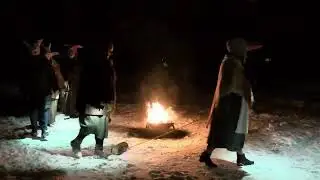 Latvian Christmas tradition - burning of the yule log
