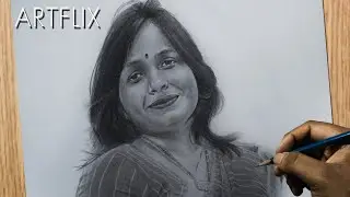 Drawing beautiful portrait#8 | ArtFlix |