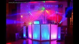 DJ Volker Kohl, Event-DJ-OWL: Anlage mit LED Kugeln und zwei kleinen Moving-Heads