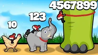 ANIMAL TRANSFORM RUSH - Evolution of Dinosaur Riding, Max Level! (All Gameplays)