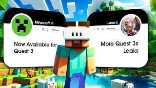 Finally Minecraft Works on Quest 3!! More Quest 3s Leaks, New Update & More!