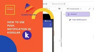 How to use Push notification in Kodular | Send Any Notification in your app| By KodularSecrate