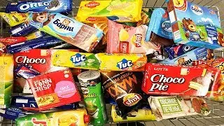 A Lot Of Candy 2018 NEW #8 ASMR / Tuc Choco Pie Барни
