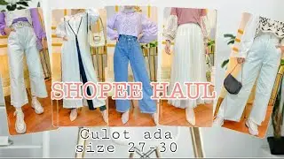 SHOPEE HAUL CELANA KULOT PUTIH,JEANS,GAMIS,GARDIGAN|| RACUN TIKTOK