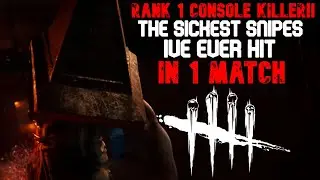 RANK 1 PYRAMID HEAD!! THE MOST INSANE SNIPES IVE HIT IN A HIGH LEVEL MATCH..... (Dead by daylight)
