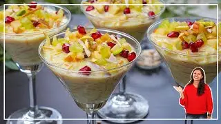 सिर्फ १५ मिनट में बनाए सेवई कस्टर्ड | Sevai Fruit Custard | Semiya Custard Recipe | Kabitaskitchen