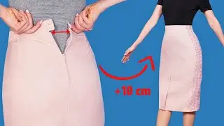 Amazing sewing trick how to upsize a skirt to fit you perfectly!