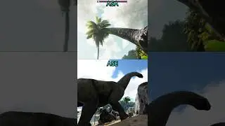 See The Difference? ASE vs ASA Dino Comparisons ARK #shorts