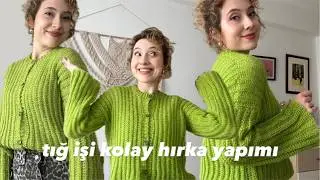 Easy Crochet Cardigan Tutorial 💚🍀 | Crochet Knit Look Like Cardigan Tutorial