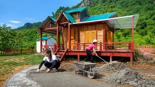 TIMELAPSE | Building a Beautiful Decorative Walkway and Front Yard in JUST 72 Hours