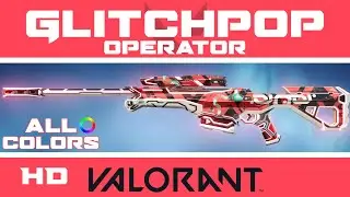 Glitchpop Operator VALORANT Skin: ALL COLORS IN-GAME | NEW GLITCHPOP Skins Showcase
