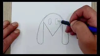 6 different animal drawings from the letter M