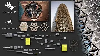 | Grasshopper & Rhinoceros - Kinetic Facade
