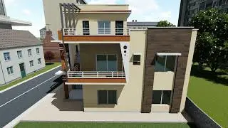 2BHK House Design!! 3D !! walkthrough