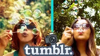 IMITANDO FOTOS TUMBLR 💙 RETO