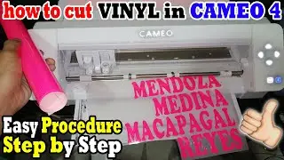 How to cut vinyl in cameo 4