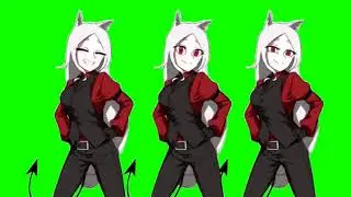 Helltaker Cerberus Dance Green Screen