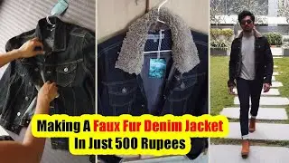 DIY : Faux Fur Denim Jacket In 500 Rupees