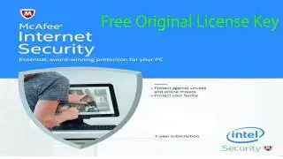 Giveaway - McAfee Internet Security 2017 - Original Lincese Key