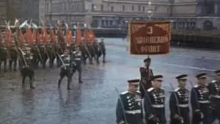 Soviet Army Victory Parade 1945 in Color Парад Победы