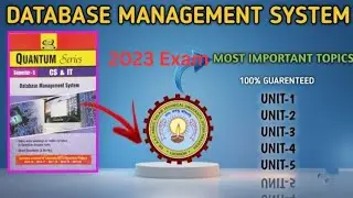 DBMS Most important Questions | AKTU 3rd YEAR IMPORTANT TOPIC  | AKTU Important| AKTU | DATA BASE