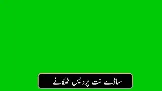 Punjabi Poetry | Green Screen° WhatsApp Status || Voice_(Saeed Aslam)_Sohail Writes..