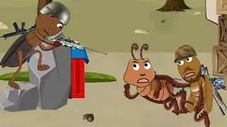 Cricket Cartoon Vs Cockroach Cartoon - Funny Cartoon