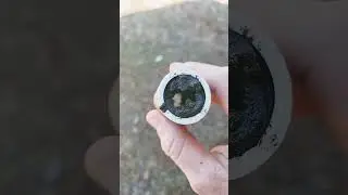 water well system clogged lines of iron blowing it out