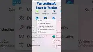 Personalize sua Barra de Tarefas no Windows #shorts