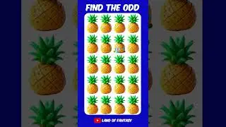 FIND THE ODD ONE OUT 🍍 | Emoji Quiz #howgoodareyoureyes #emojichallenge #puzzlegame #quiz