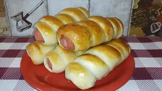 СОСИСКИ в ТЕСТЕ. Любимая домашняя выпечка!