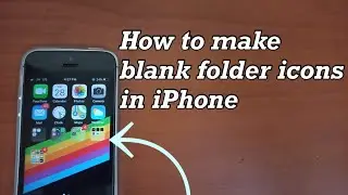 How to make blank text in folder icons | iHARI |