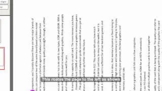 rotating the page
