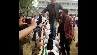 জামালপুরে ছাত্রদের বুকের ওপর দিয়ে হেঁটে গেলেন স্কুলের দাতা সদস্য