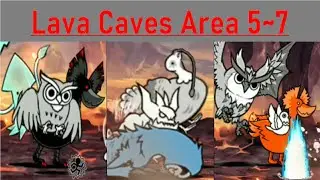The Battle Cats | Jinfore Volcano: Lava Caves Area 5~7