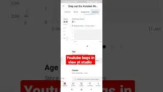 Youtube Bugs Yt studio real time  
