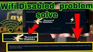 PUBG MOBILE Download failed because is WiFi disable||how to fix this problem of pubg|