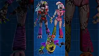 //Fnaf SB Shattered Amalgamation Animatronics// #fnafsecuritybreach #fnafedit #fnaf #capcut