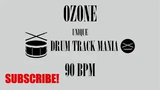 OZONE by Unique Drum Backing Track 90 BPM Drums Only