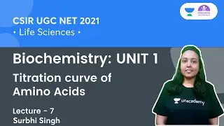 Titration curve of Amino Acids | Biochemistry: UNIT 1 | CSIR NET 2021 | By Surbhi Singh