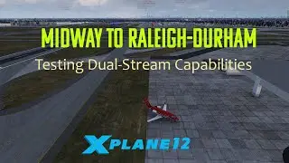 X-Plane 12: Dual Stream Attempt #4 | Challenger 650 - MDW to RDU