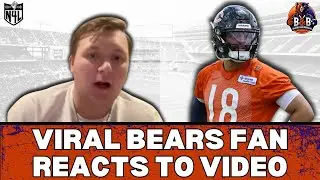 Bears Fan REACTS to his VIRAL video from Caleb Williams