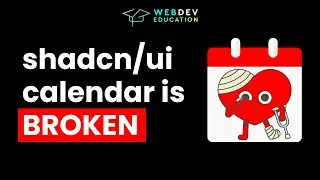 Shadcn ui calendar is BROKEN.. let's fix it!