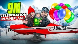 FLYING in SMALLEST PLANE at 30,000 ft ✈️ (9 Million Celebration at 30,000 ft)
