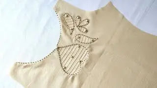 Unique and Easy Neck Design Cutting and Stitching