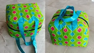 10 मिनट में बनाएं मार्केट से भी सुंदर बैग और सेल करें- zipper handbag cutting and stitching/ diy bag
