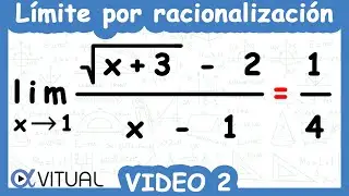 Indeterminate Limit 0/0 by Rationalization | Video 2 of 5