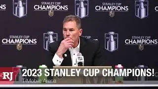 GOLDEN KNIGHTS SPEAK AFTER WINNING 2023 STANLEY CUP