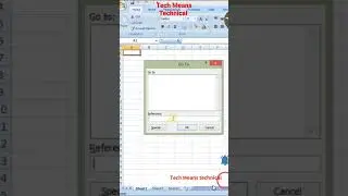 How to select cell with specific range in Excel. 