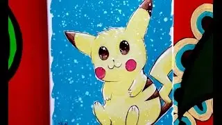 Pikachu painting timelapse